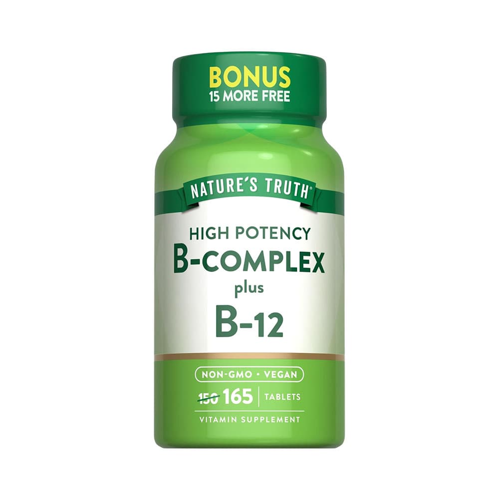 Anúncio: VITAMINA NATURE'S TRUTH B-COMPLEX PLUS B-12 165 TABLETAS