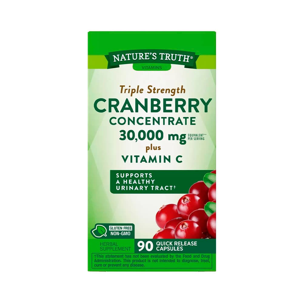 Anúncio: SUPLEMENTO NATURE'S TRUTH CRANBERRY CONCENTRATE 30,000MG 90 CÁPSULAS