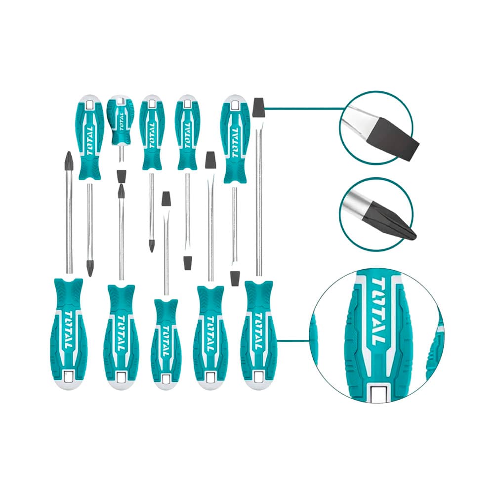 Anúncio: DESTORNILLADOR TOTAL THT250610 KIT LLAVE DE 10PCS