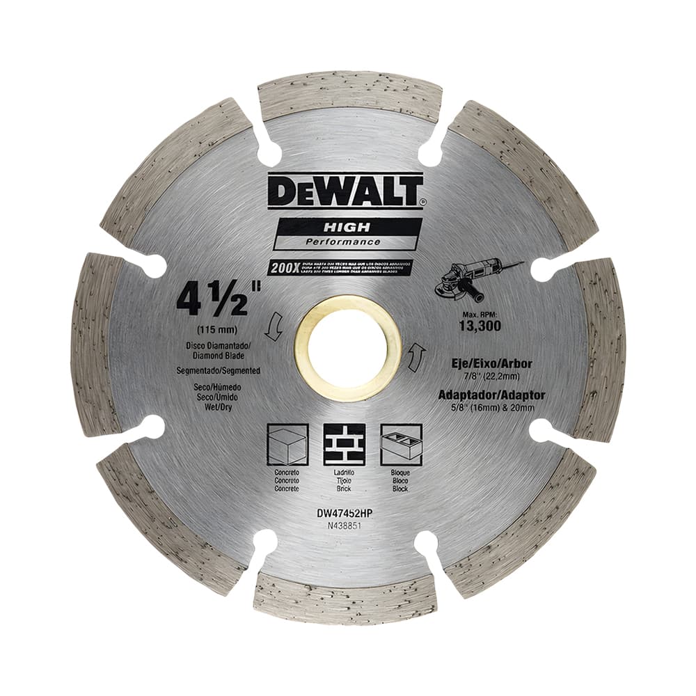 Anúncio: DISCO DE CORTE DEWALT DIAMANTADO SEGMENTADO DW47452HP 4" 115MM