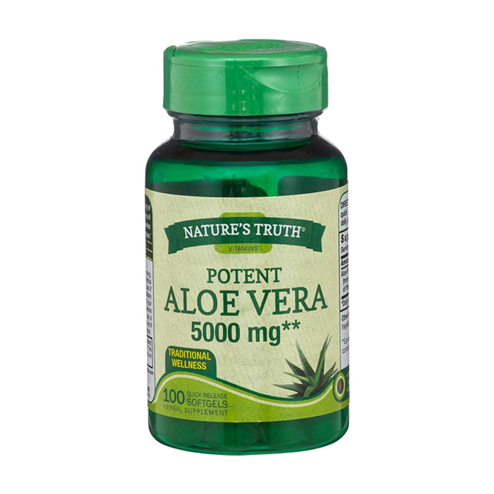 Anúncio: Aloe Vera Nature's Truth Potent 5000mg** 100 Softgels