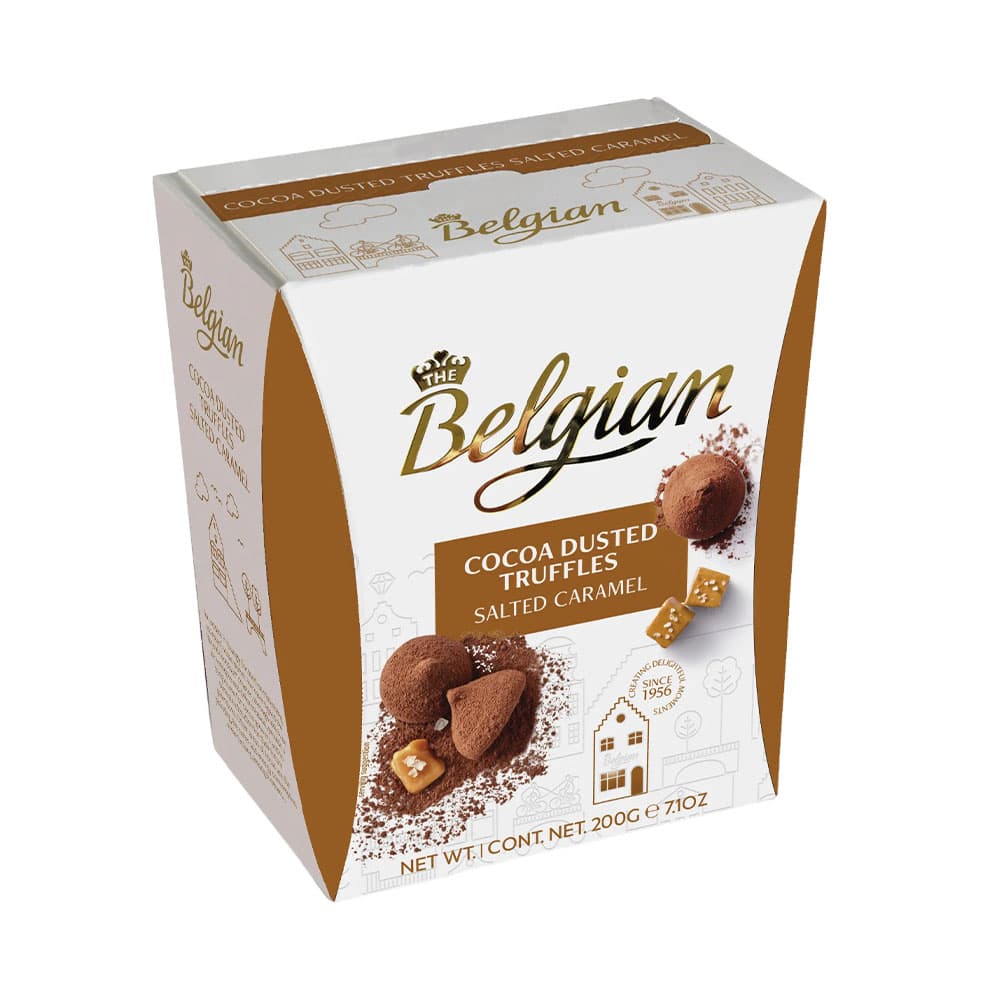 Anúncio: CHOCOLATE THE BELGIAN TRUFFLE SALTED CARAMEL 200GR