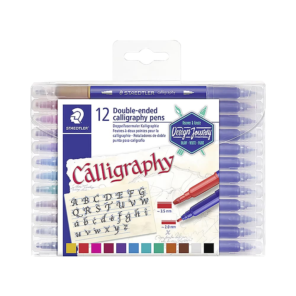 Anúncio: MARCADOR ROTULADOR STAEDTLER DOUBLE-ENDED CALLIGRAPHY 3005 TB12 12 UNIDADES