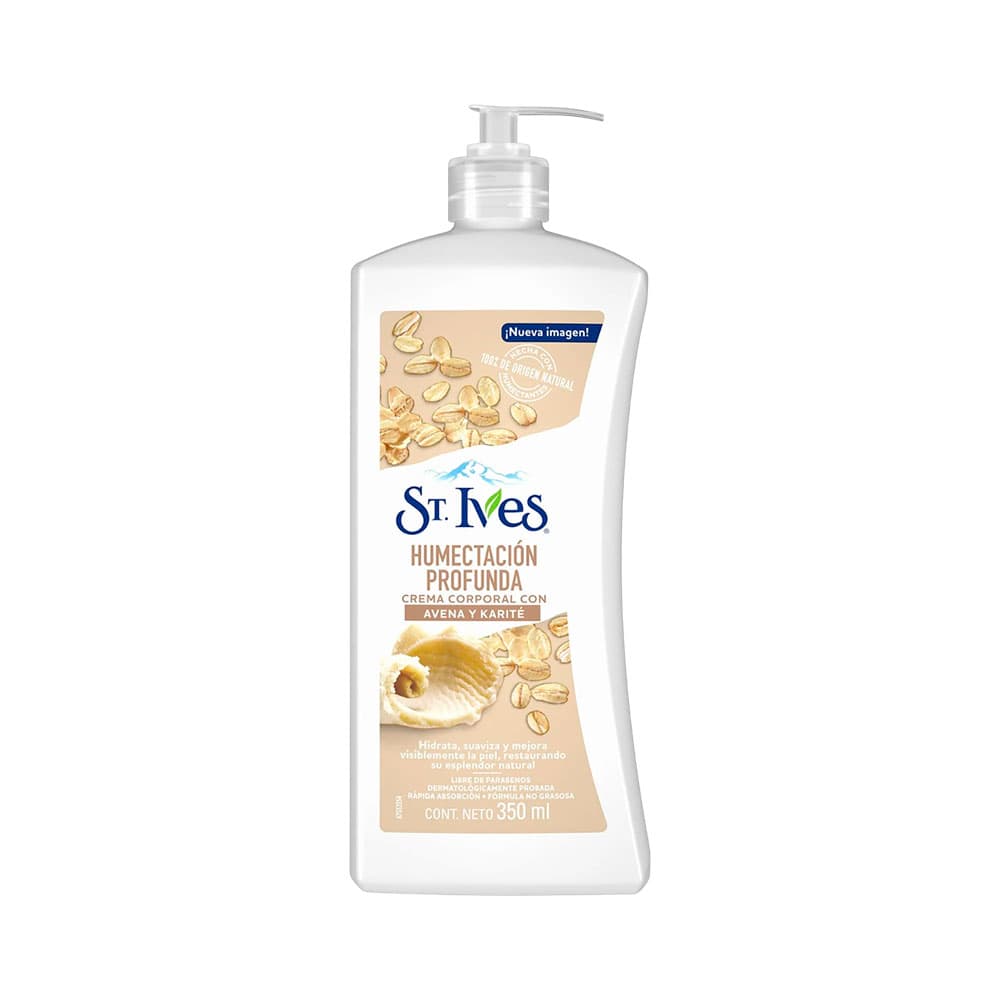 Anúncio: CREMA CORPORAL ST. IVES HUMECTACIÓN PROFUNDA CON AVENA Y KARITÉ 350ML