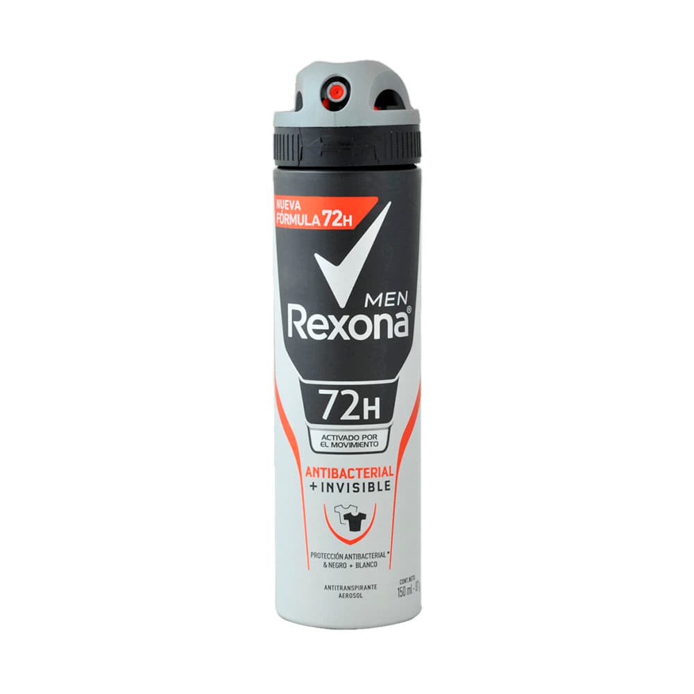 Anúncio: DESODORANTE REXONA MEN ANTIBACTERIAL INVISIBLE 72H 150ML