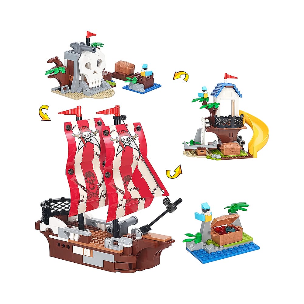 Anúncio: JUGUETE DE CONSTRUCCIÓN COGO CREATIVE PLAYER 3071 PIRATE TREASURE ISLAND 3 EN 1 260 PIEZAS