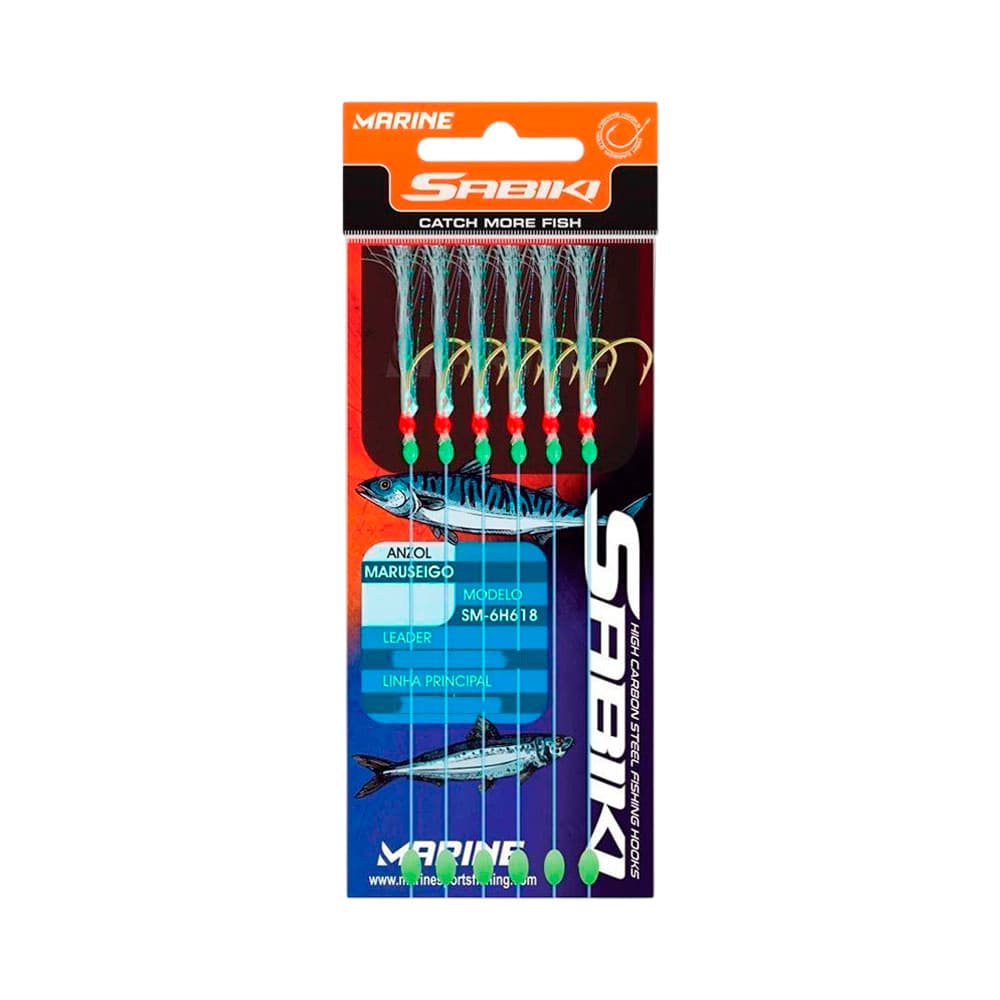 Anúncio: SEÑUELO ARTIFICIAL MARINE SPORTS SABIKI SM-6H618 ANZUELO MARUSIEGO Nº12