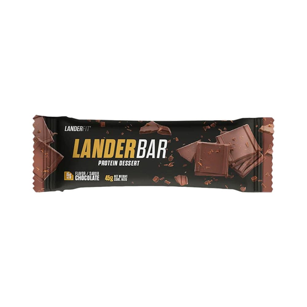 Anúncio: BARRA DE PROTEÍNA LANDERFIT LANDERBAR PROTEIN DESSERT CHOCOLATE 45GR