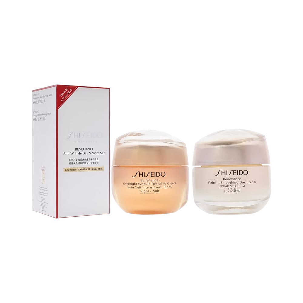 Anúncio: SET DE COSMÉTICOS SHISEIDO BENEFIANCE ANTI-WRINKLE DAY & NIGHT 2 PIEZAS