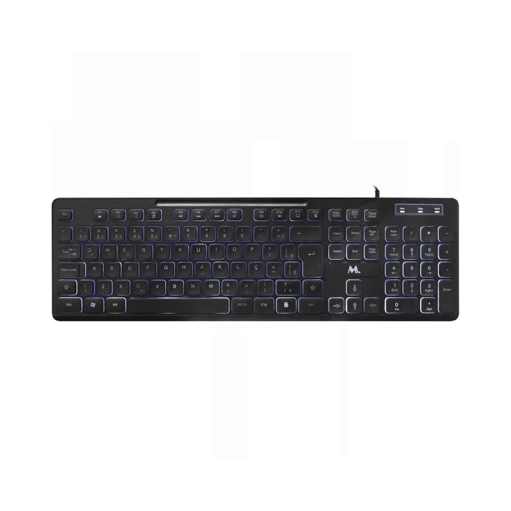 Anúncio: TECLADO MTEK KB-7269L-PT LED USB PORTUGUÉS NEGRO