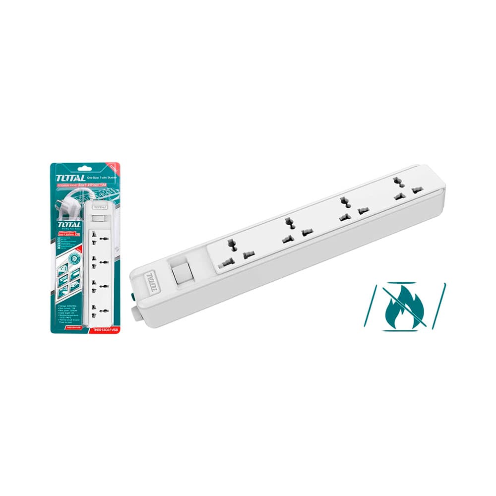 Anúncio: ZAPATILLA ELÉCTRICA CON EXTENSIÓN TOTAL THES23042V 13A 220V 3M