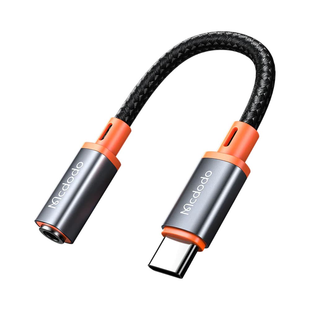 Anúncio: ADAPTADOR MCDODO CA-7561 USB-C a JACK 3.5 MM GRIS - NARANJA