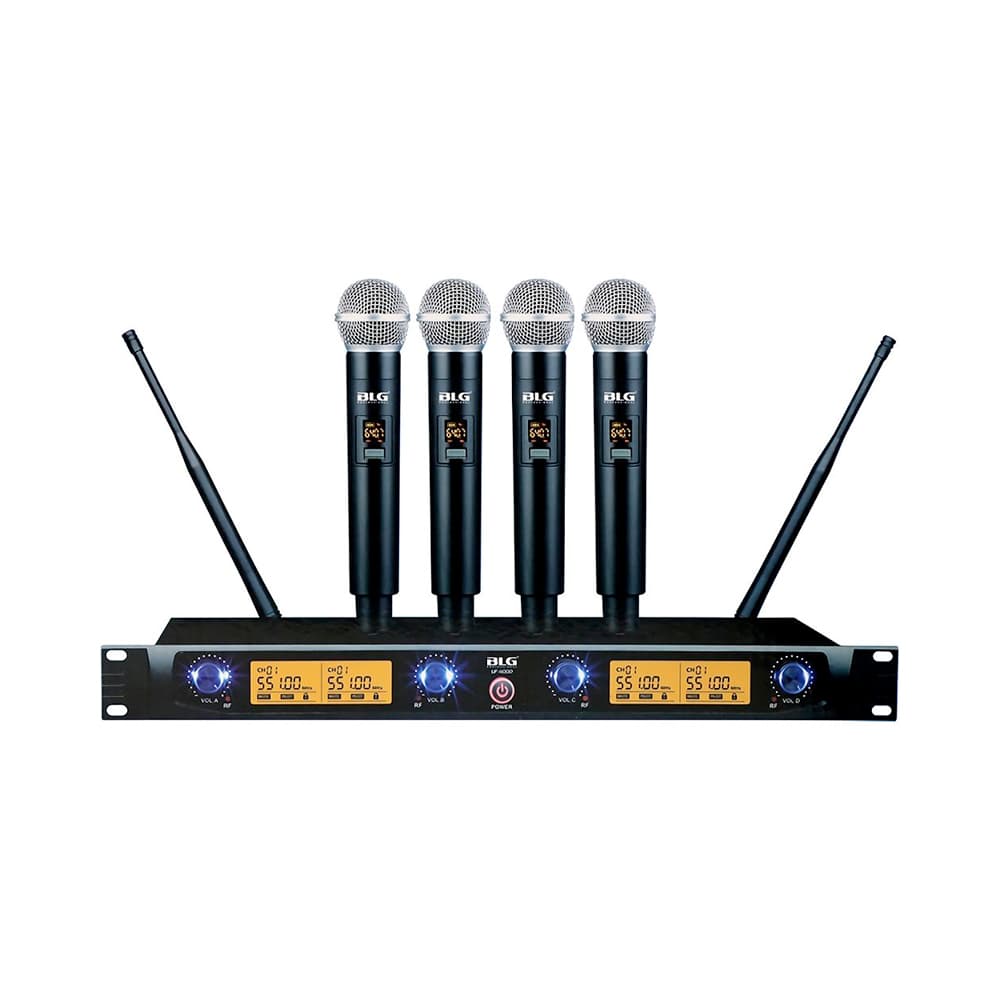 Anúncio: MICRÓFONO INALÁMBRICO BLG UF-4000 UHF DE 4 CANALES