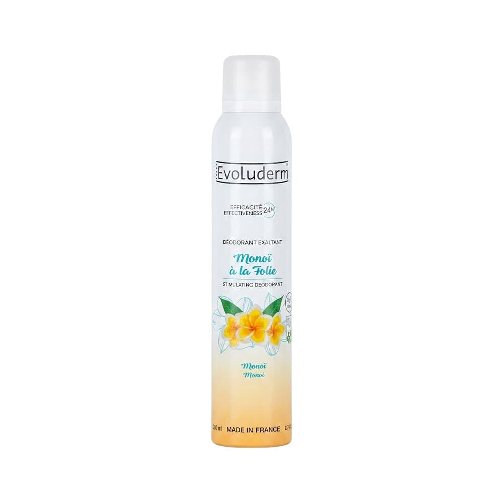 Anúncio: DESODORANTE EVOLUDERM MONOÏ À LA FOLIE 200ML