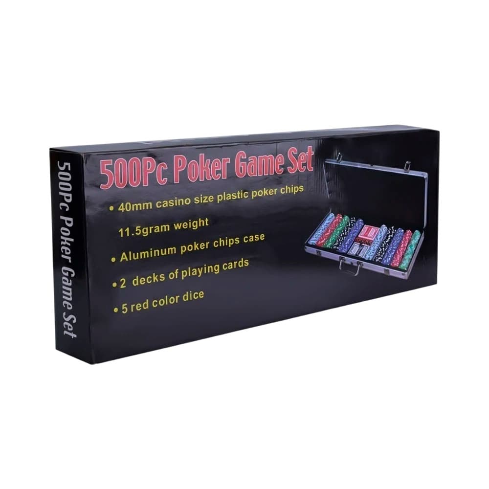 Anúncio: SET DE PÓKER MILAN 500 FICHAS + 2 JUEGOS DE 54 CARTAS + 5 DADOS