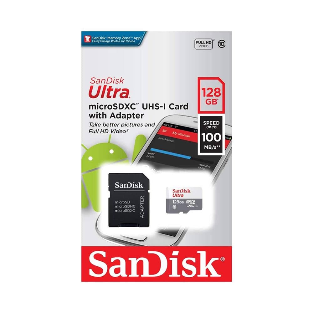 Anúncio: MEMORIA SD SANDISK ULTRA 100 MB/S 128GB