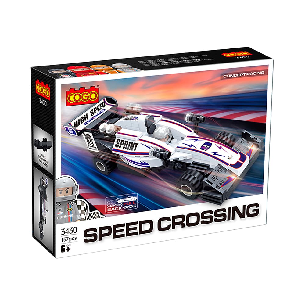 Anúncio: JUGUETE DE CONSTRUCCIÓN COGO RACE CARS PULL BACK SPRINT 3430 157 PIEZAS