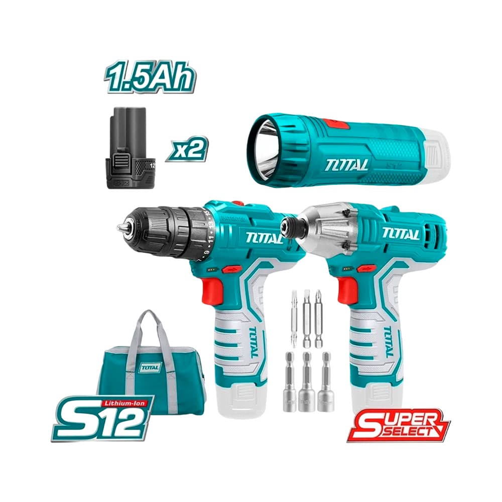 Anúncio: KIT DE HERRAMIENTAS TOTAL TKLI1203 10V 220V