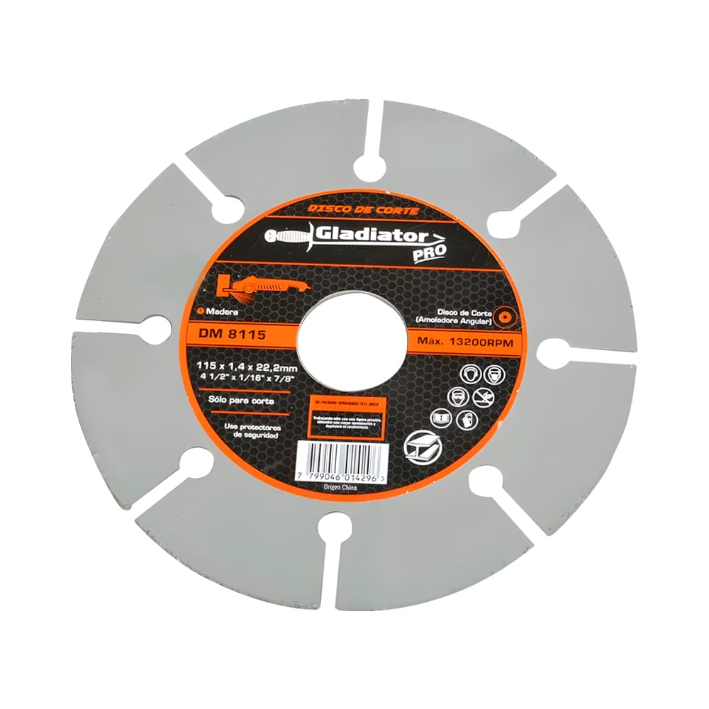 Anúncio: DISCO DE CORTE PARA MADERA GLADIATOR PRO DM-8115 115MM