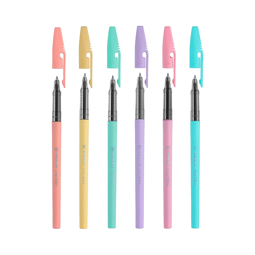 Anúncio: BOLÍGRAFO STABILO LINER 808F PASTEL 808FP546PHSPJ 6 UNIDADES