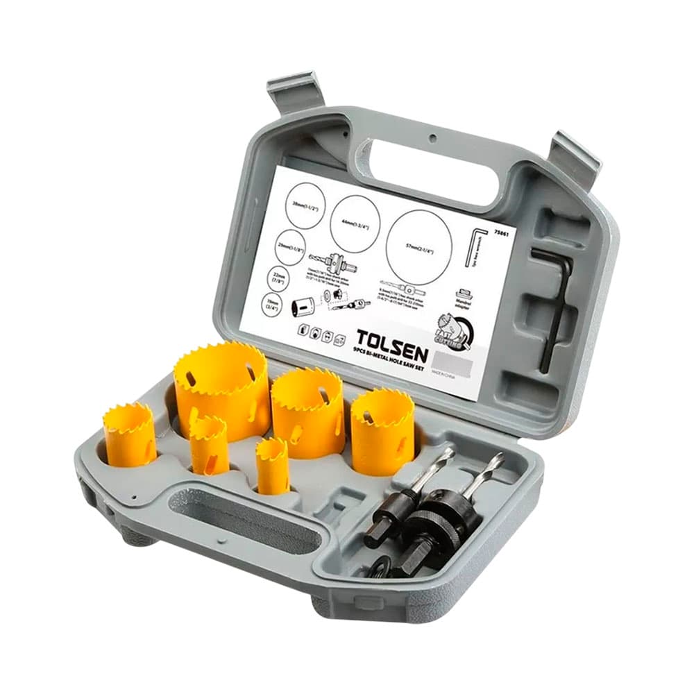 Anúncio: KIT DE SIERRA COPA BIMETÁLICA TOLSEN 75861 9 PIEZAS