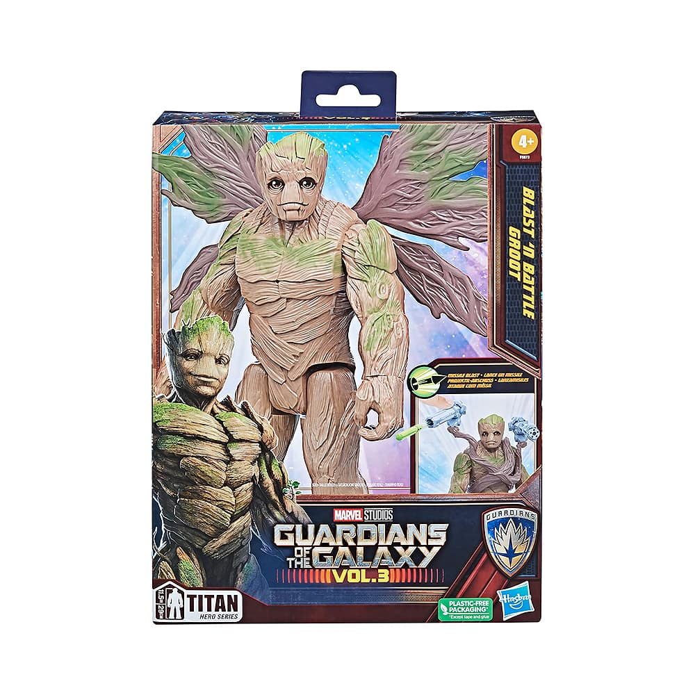 Anúncio: FIGURA HASBRO MARVEL STUDIOS GUARDIANS OF THE GALAXY VOL.3 TITAN HERO SERIES BLAST 'N BATTLE GROOT F6873