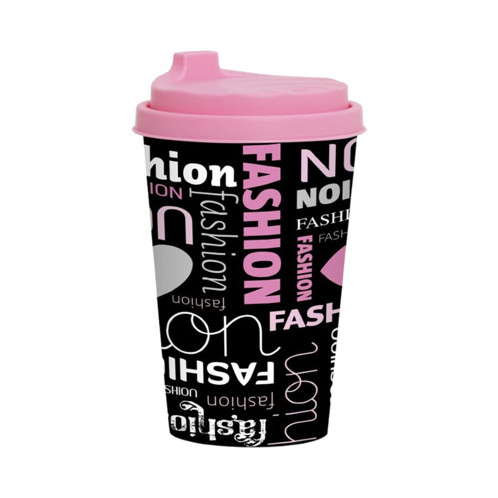 Anúncio: VASO DE CAFÉ HEREVIN FASHION 161912-006 340ML NEGRO - ROSA