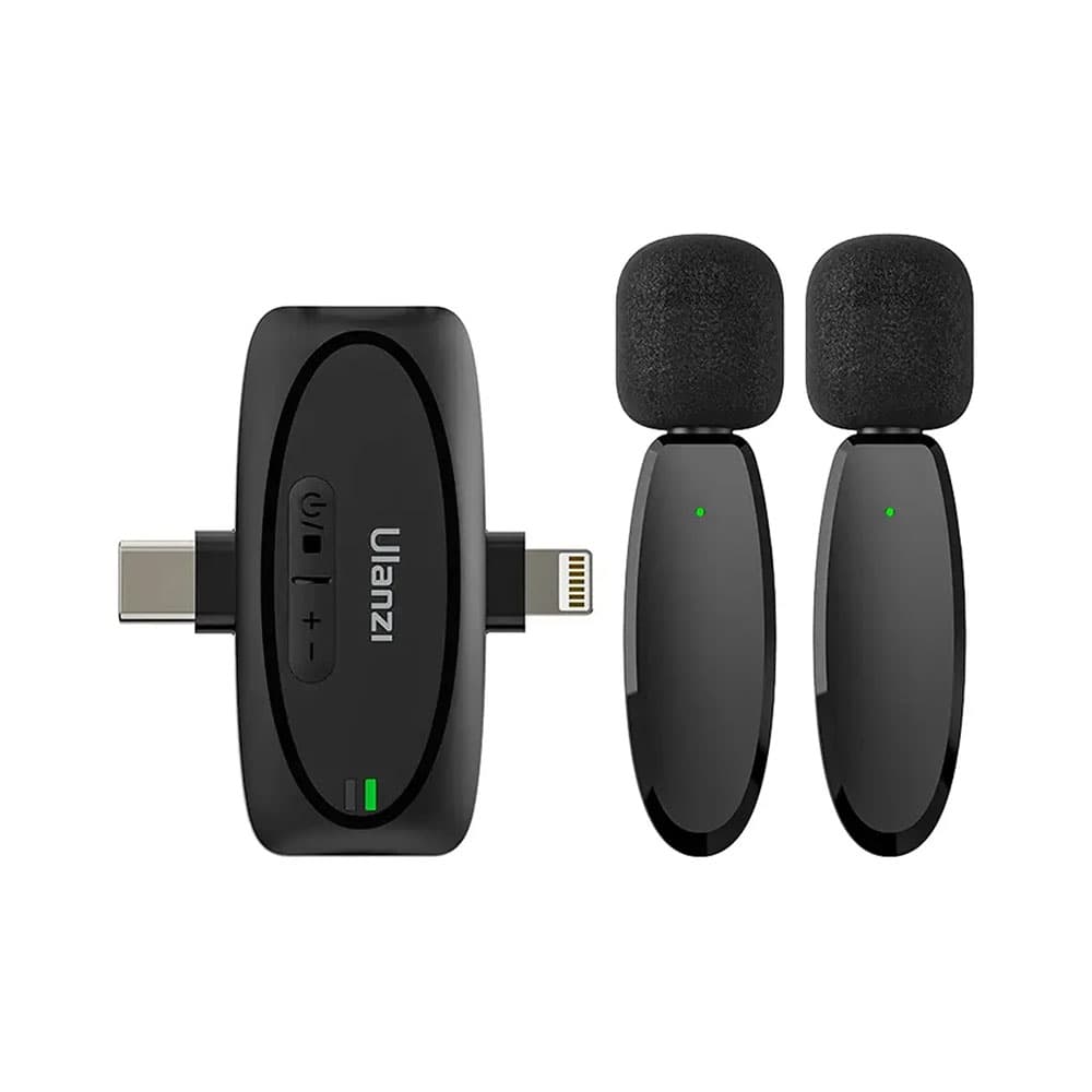 Anúncio: MICRÓFONO INALÁMBRICO ULANZI V6 A020GBB1 3 EM 1 NEGRO