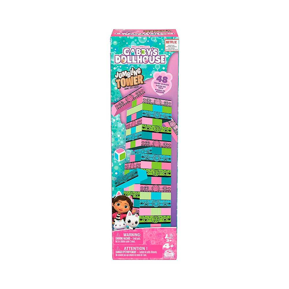 Anúncio: JUEGO DE MESA SPIN MASTER GAMES DREAMWORKS GABBY´S DOLLHOUSE JUMBLING TOWER 6066778