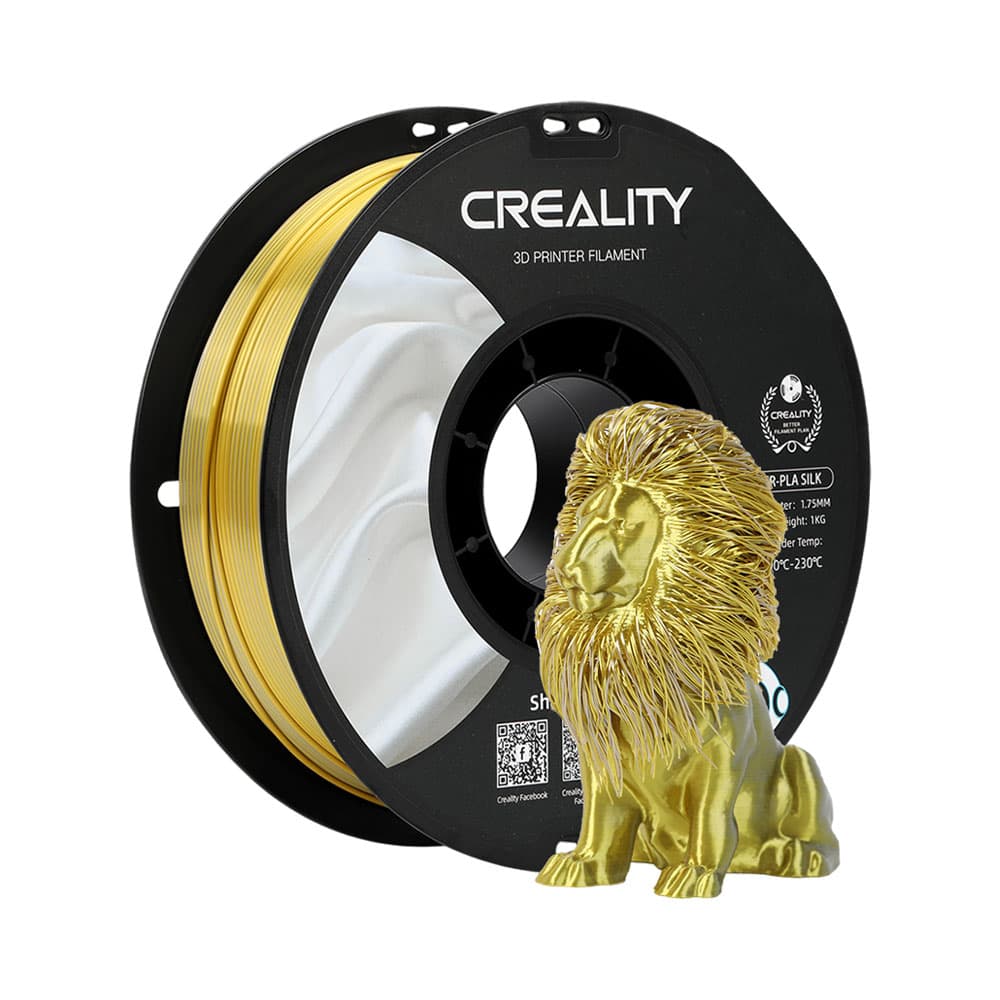 Anúncio: FILAMENTO PARA IMPRESORA 3D CREALITY CR-SILK 1 KG DORADO - PLATA