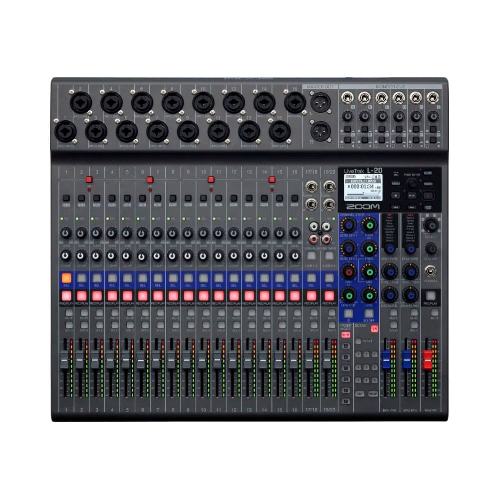 Anúncio: CONSOLA MIXER ZOOM LIVETRAK L-20 NEGRO