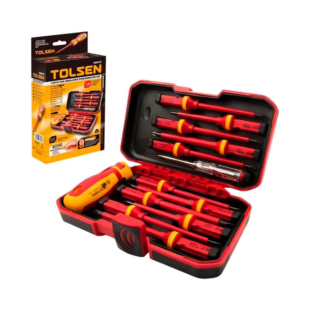 Anúncio: KIT DE DESTORNILLADOR TOLSEN 38016 13 PIEZAS