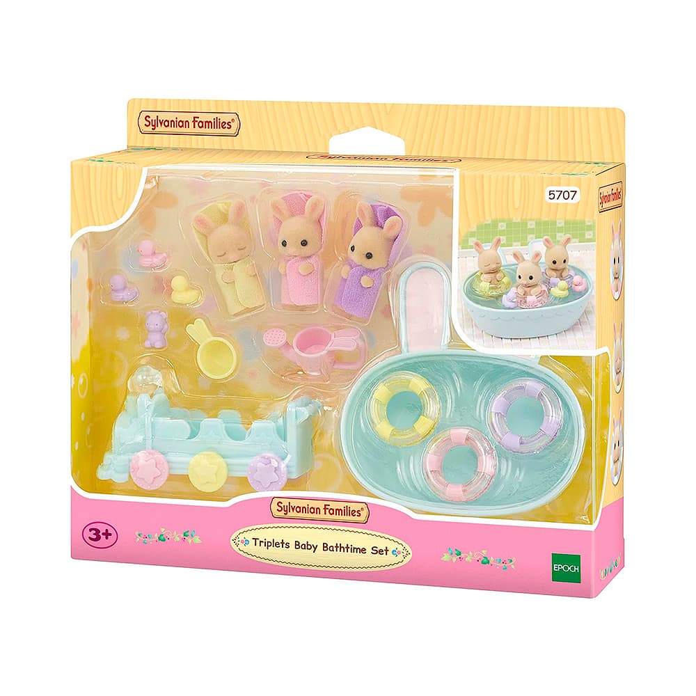 Anúncio: FIGURAS EPOCH SYLVANIAN FAMILIES TRIPLETS BABY BATHTIME SET 5707