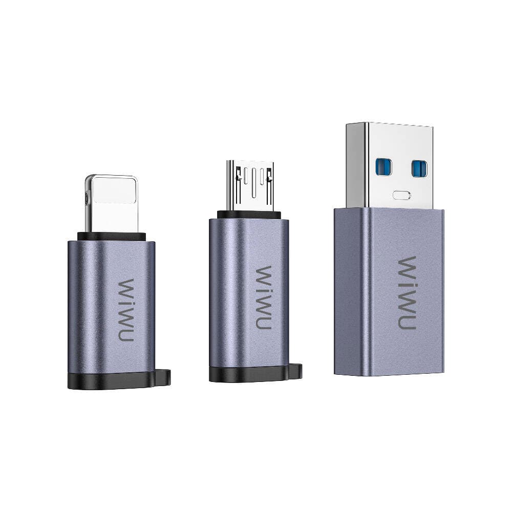 Anúncio: ADAPTADOR WIWU WI-C031 3 PACK GRIS