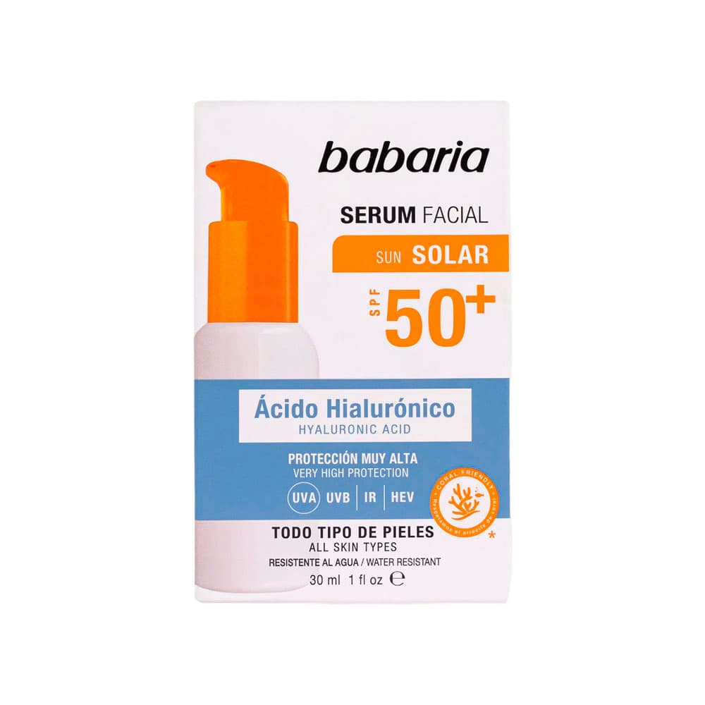 Anúncio: SÉRUM BABARIA HYALURONIC ACID SPF50+ 30ML