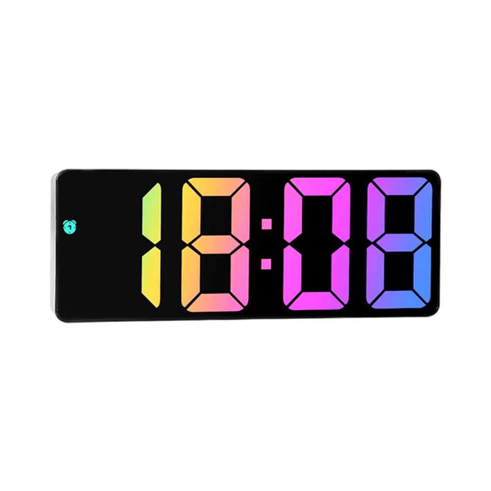 Anúncio: RELOJ DIGITAL DE MESA SATELLITE AC-T6892 LED NEGRO - COLORIDO