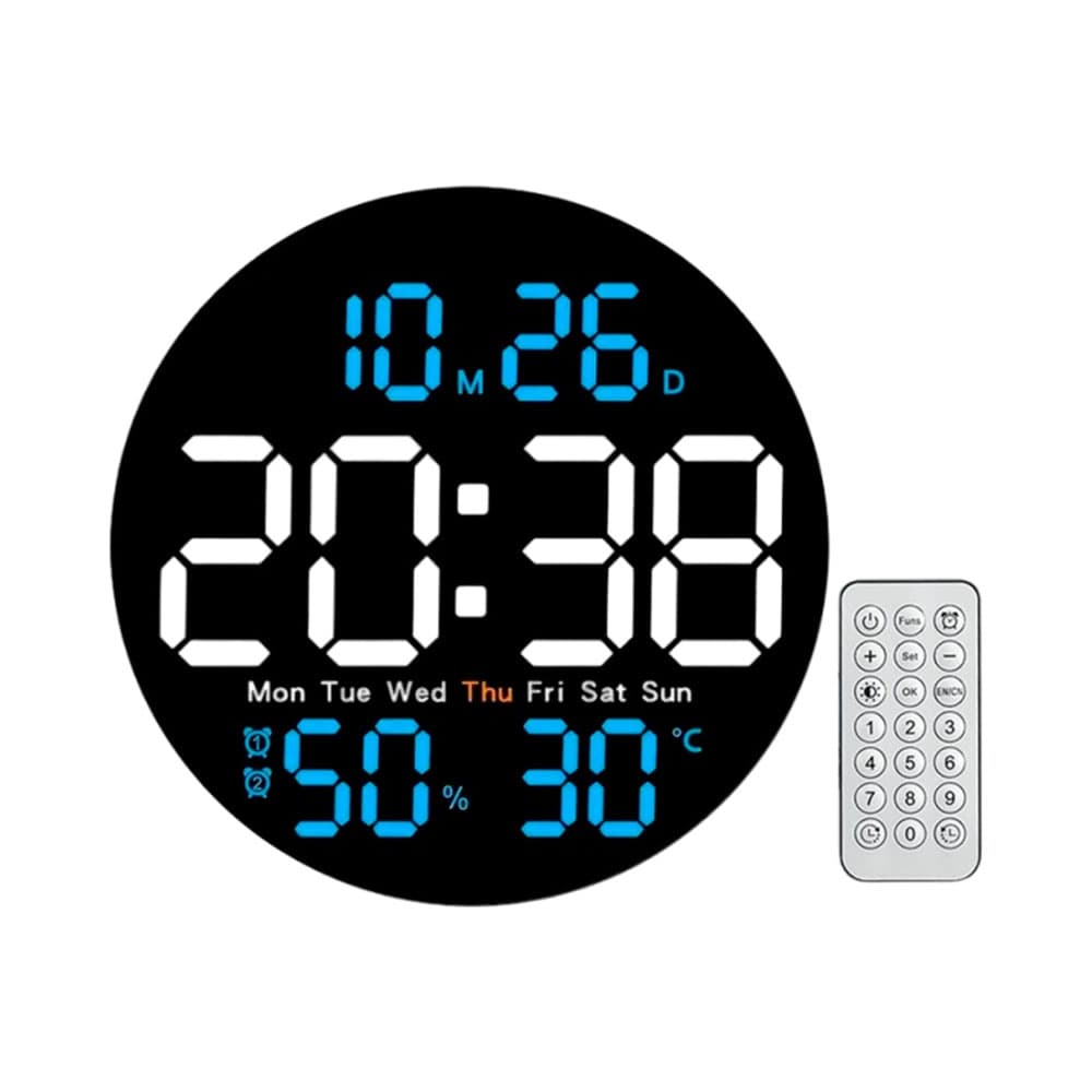Anúncio: RELOJ DIGITAL DE PARED SATELLITE AC-T6901 LED BLANCO - AZUL