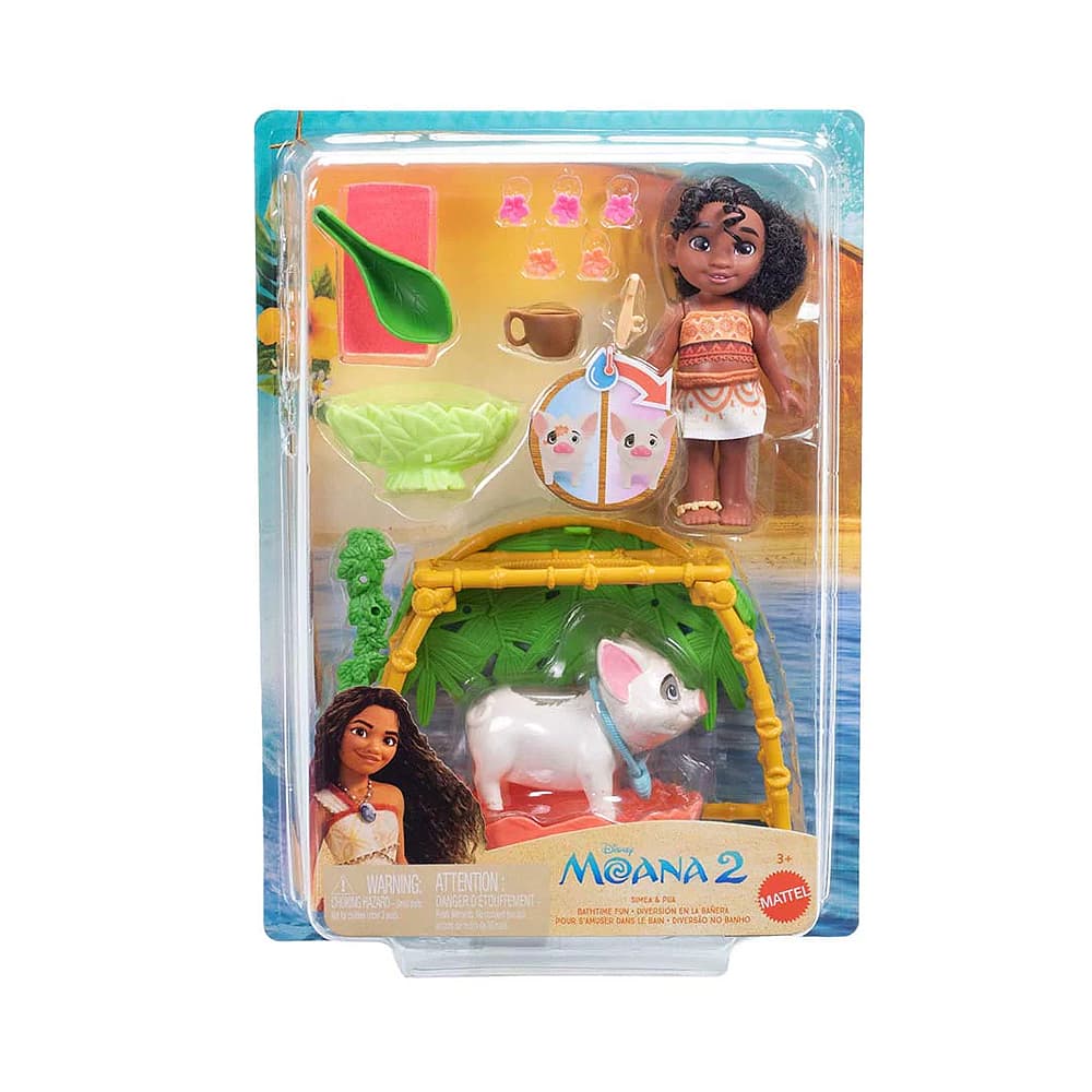 Anúncio: KIT DE JUEGO MATTEL DISNEY MOANA 2 SIMEA & PUA BATHTIME FUN JBT36