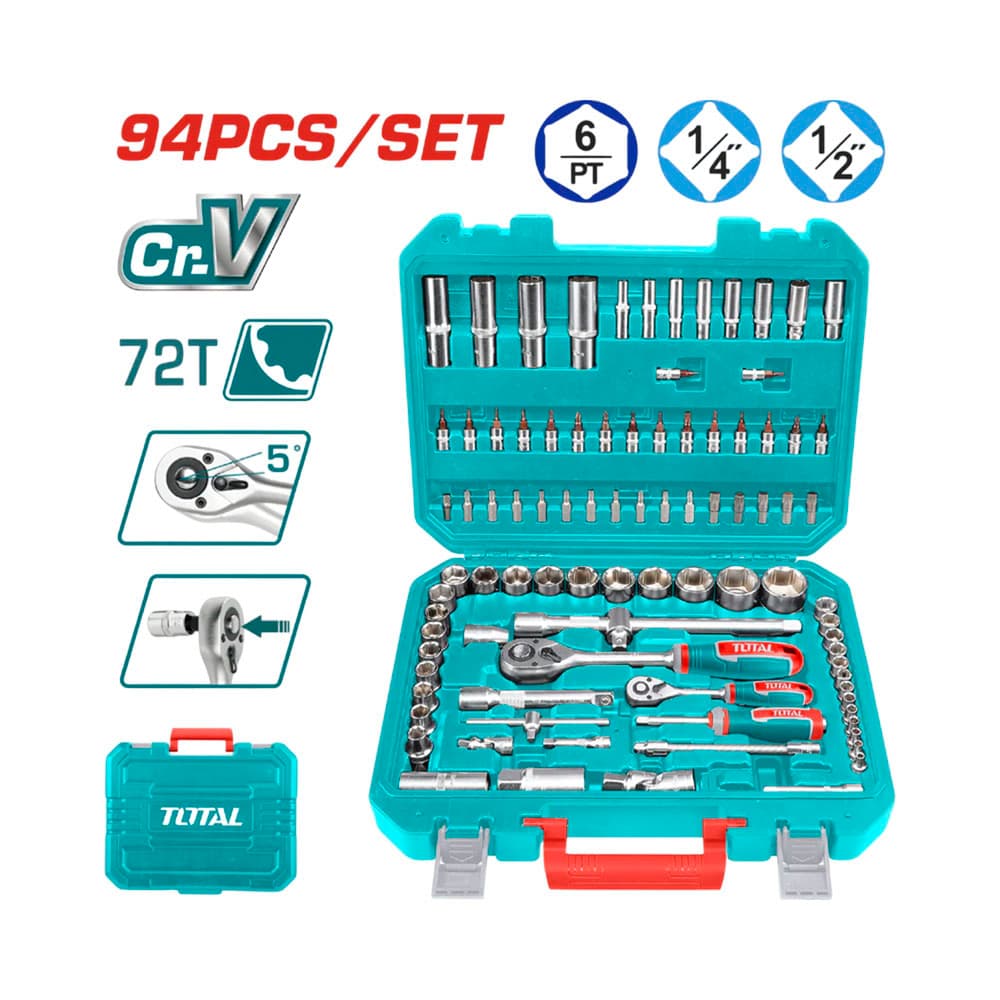 Anúncio: KIT DE HERRAMIENTAS TOTAL THT421942 94 PIEZAS