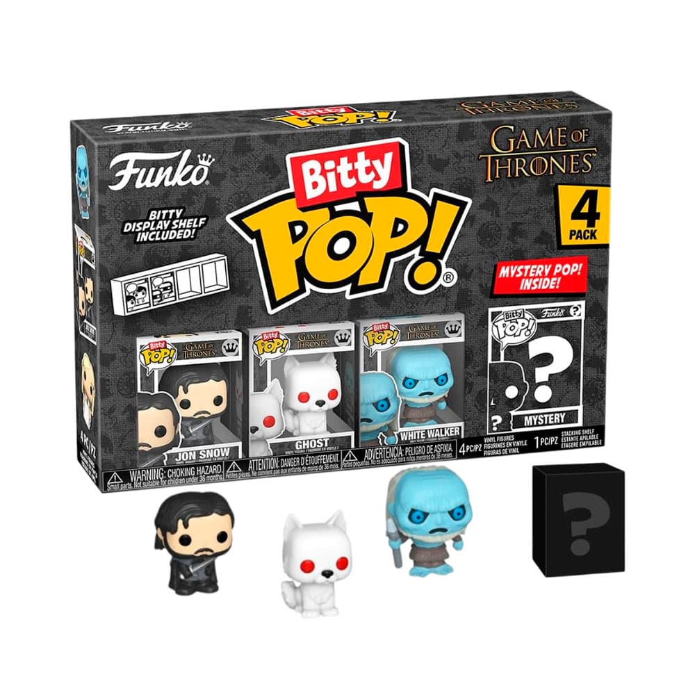 Anúncio: MUÑECO FUNKO BITTY POP GAMES OF THRONES JHON SNOW GHOST WHITE WALKER 4 PIEZAS