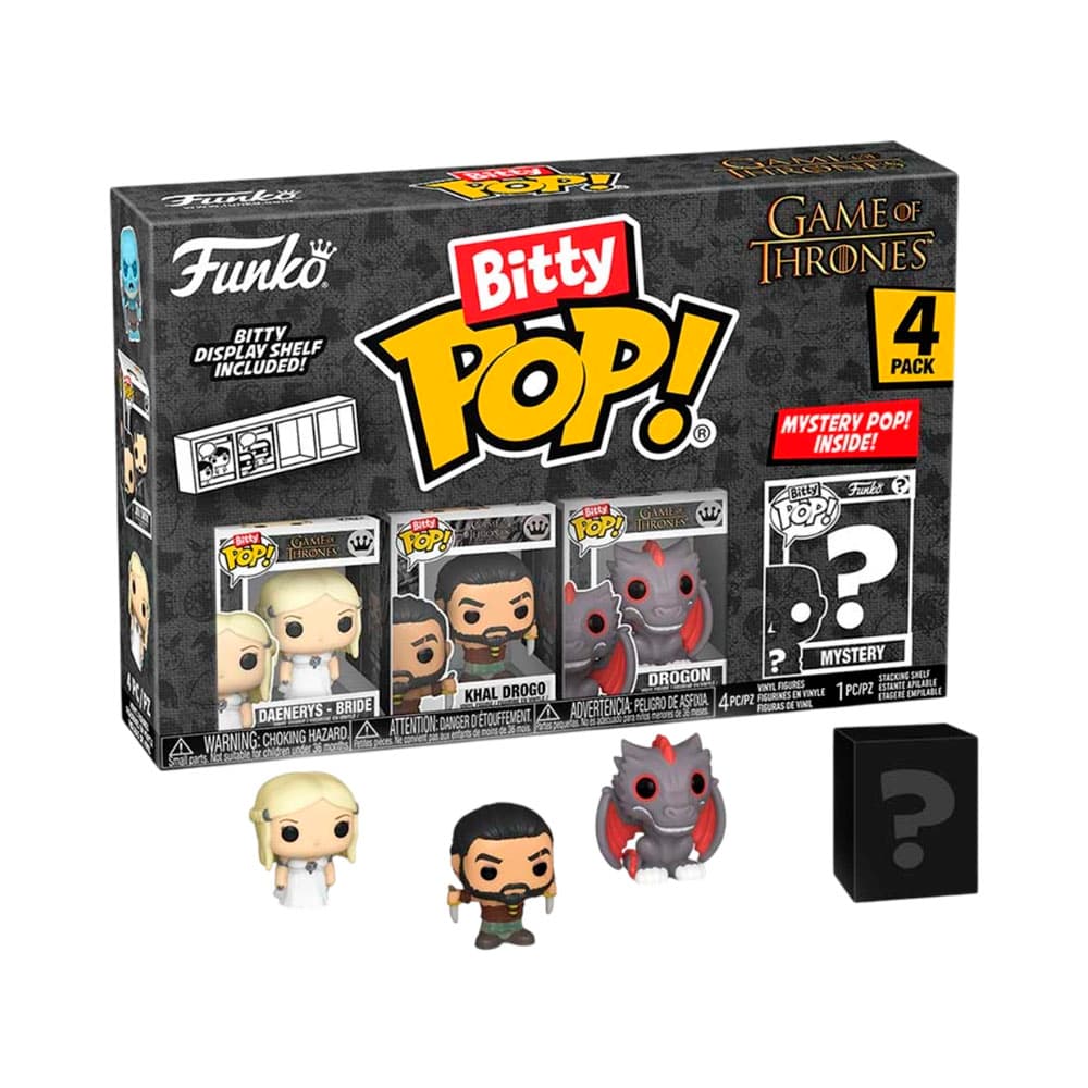 Anúncio: MUÑECO FUNKO BITTY POP GAMES OF THRONES DAENERYS-BRIDE KHAL DROGO DROGON 4 PIEZAS