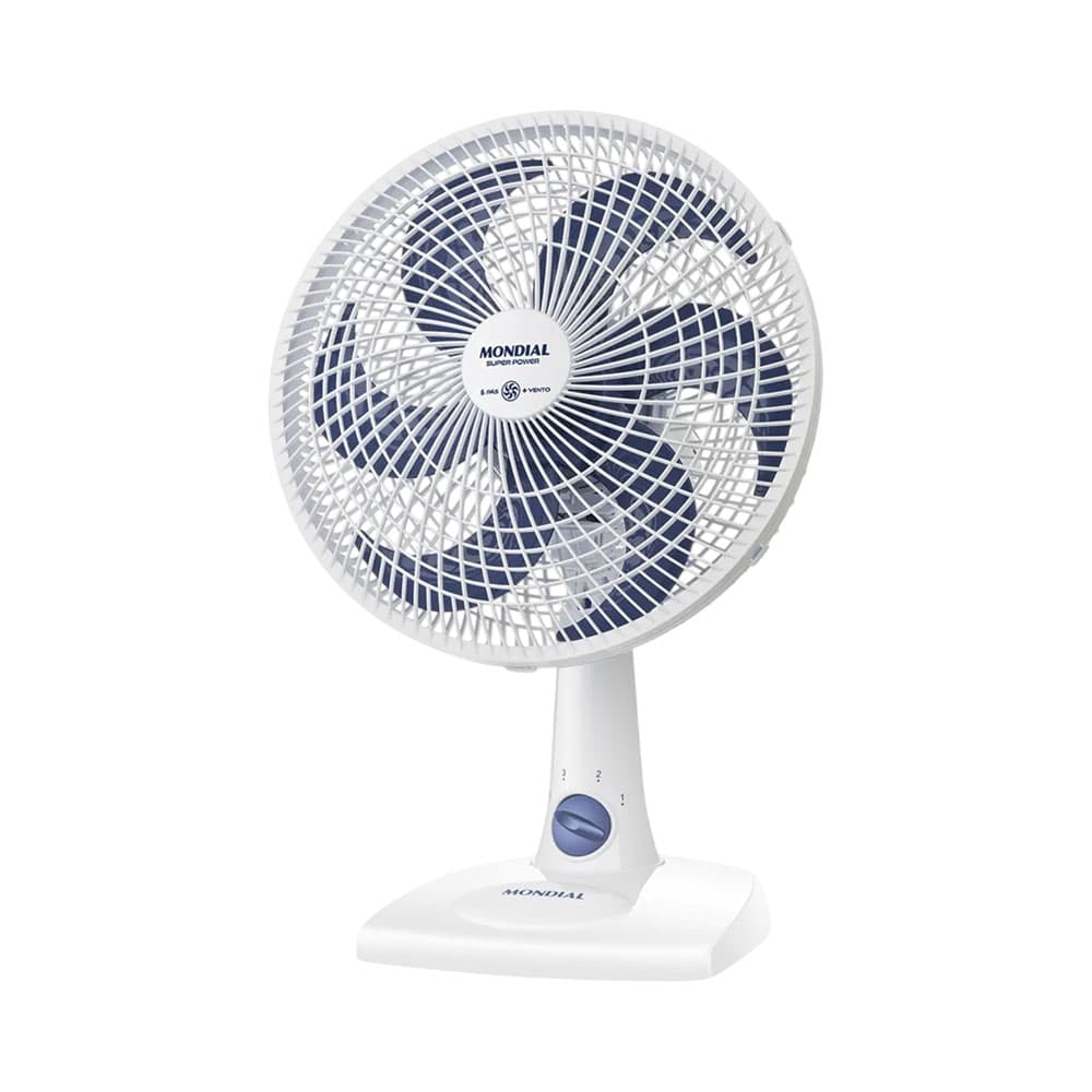 Anúncio: VENTILADOR DE MESA MONDIAL SUPER POWER VSP-30-W 30 CM 60W 220V BLANCO - AZUL