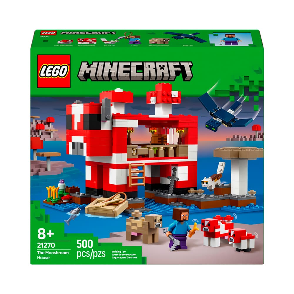 Anúncio: JUGUETE DE CONSTRUCCIÓN LEGO MINECRAFT THE MOOSHROOM HOUSE 21270 500 PIEZAS