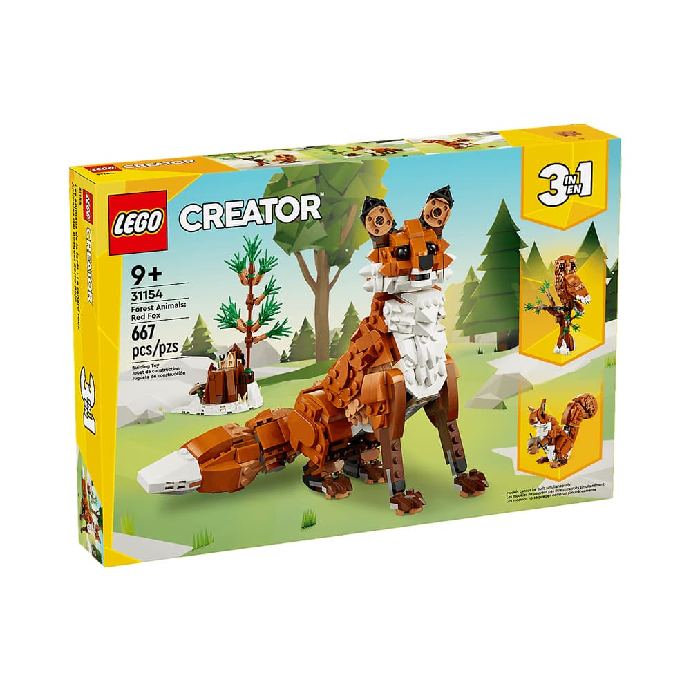 Anúncio: JUGUETE DE CONSTRUCCIÓN LEGO CREATOR FOREST ANIMALS RED FOX 3 EN 1 31154 667 PIEZAS