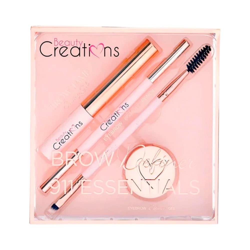 Anúncio: SET DE COSMÉTICOS BEAUTY CREATIONS ESSENTIALS BROW DEFINER 911 MEDIUM BROWN 4 PIEZAS