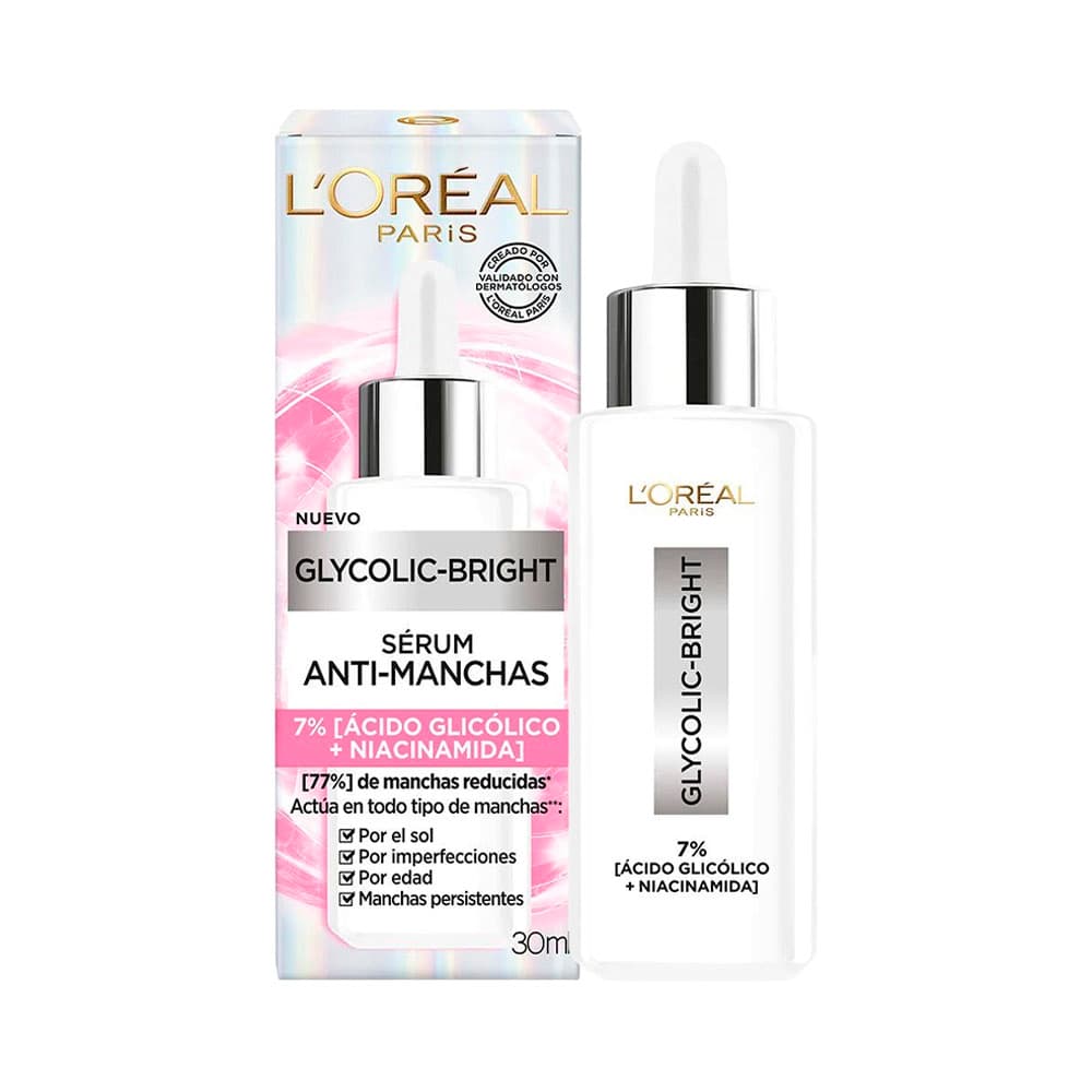 Anúncio: SÉRUM FACIAL L'ORÉAL GLYCOLIC-BRIGHT ANTI-MANCHAS 30ML