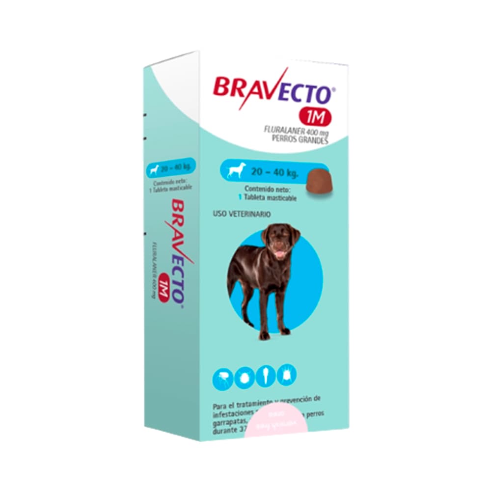 Anúncio: ANTIPARASITARIO BRAVECTO 1 MES 20-40KG 1 TABLETA