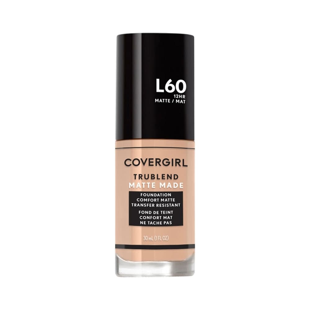 Anúncio: BASE COVERGIRL TRUBLEND MATTE MADE LIQUID L60 LIGHT NUDE 30ML