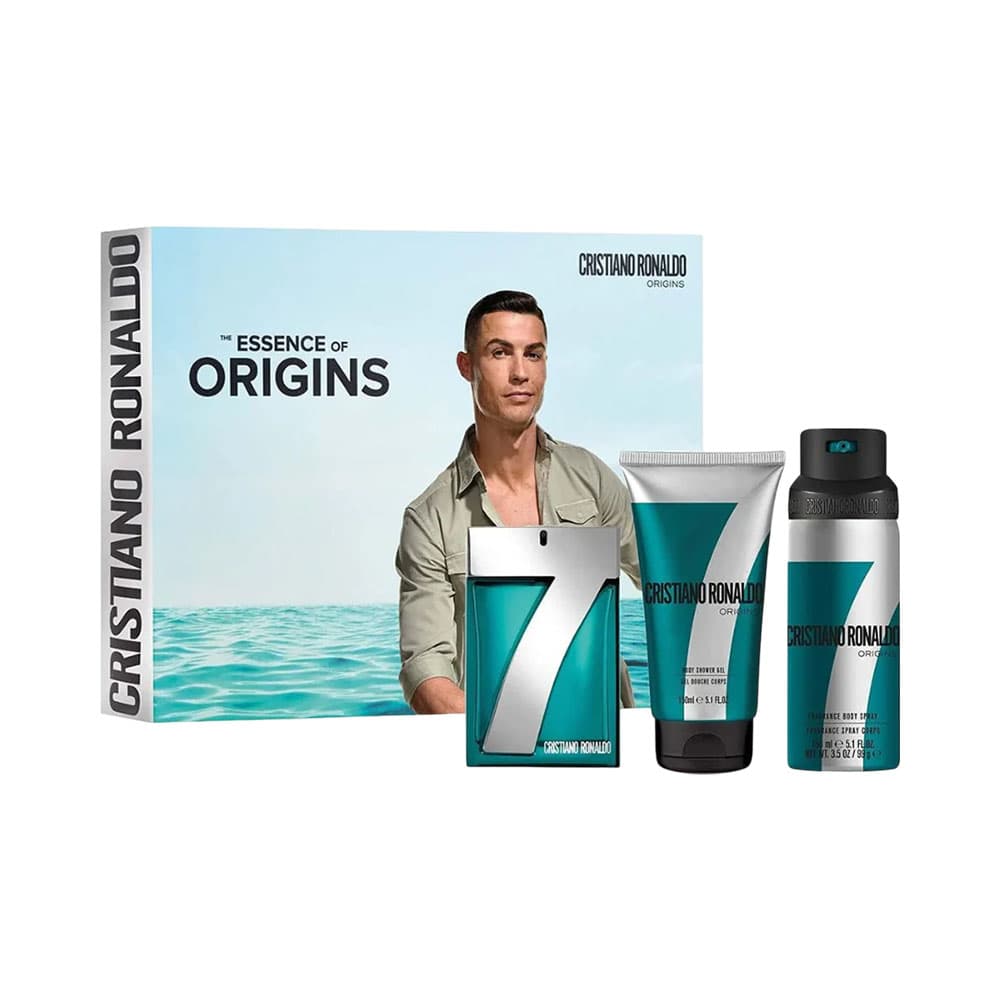 Anúncio: KIT PERFUME CRISTIANO RONALDO CR7 ORIGINS EDT 100ML + SHOWER GEL + BODDY SPRAY