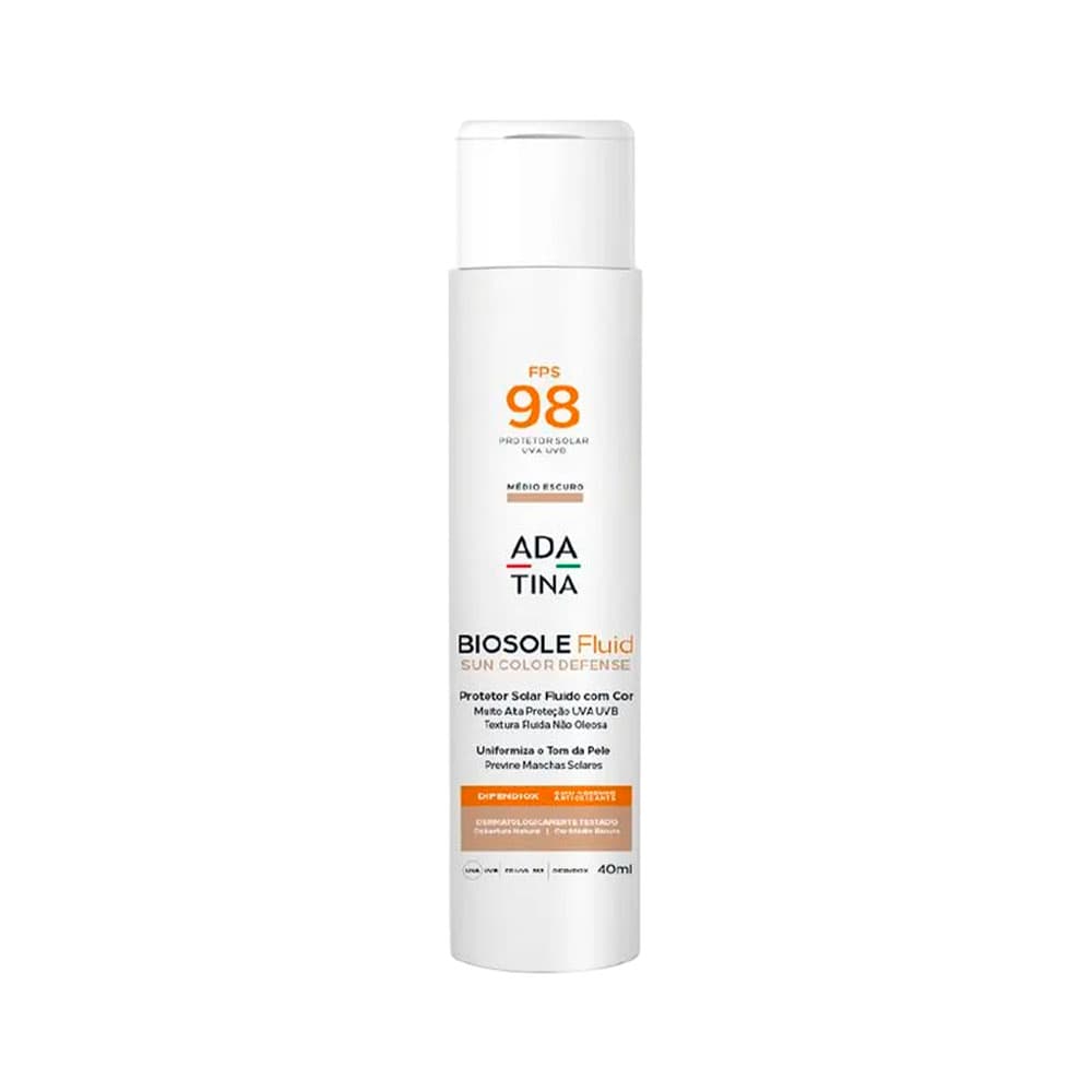 Anúncio: PROTECTOR SOLAR ADATINA BIOSOLE FLUID SPF98 MEDIO OSCURO 40ML